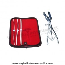 Hegar uterine dilator 3 pieces set,3-4, 5-6, 9-10 mathieu speculum